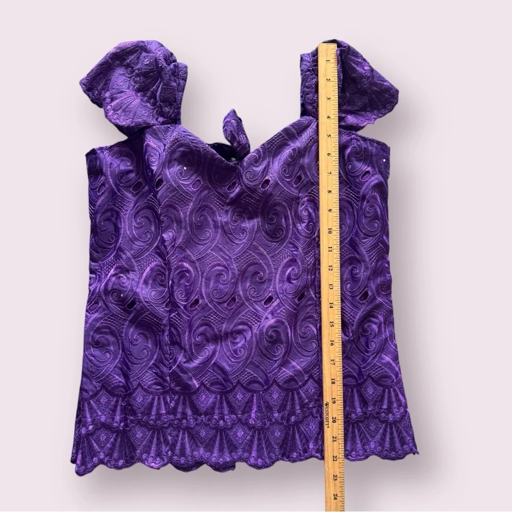 Vintage Purple Skirt Set with Top, Whimsygoth Witchcore Regency Vibes - Picture 8 of 14